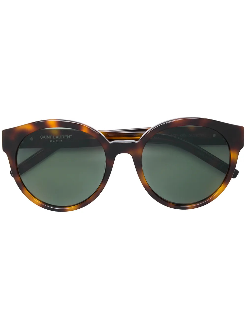 Saint Laurent Eyewear round tortoiseshell sunglasses - Brown | FarFetch US