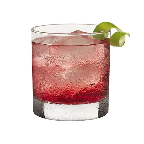 Libbey 917CD Heavy Base Rocks Glasses Set of 12, Rocks Glass Cups Set with Simple Lines, Elegant Old Fashioned Glass for Whiskey,Cocktails and More | Amazon (US)