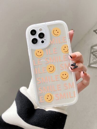 Smile Pattern Phone Case | SHEIN