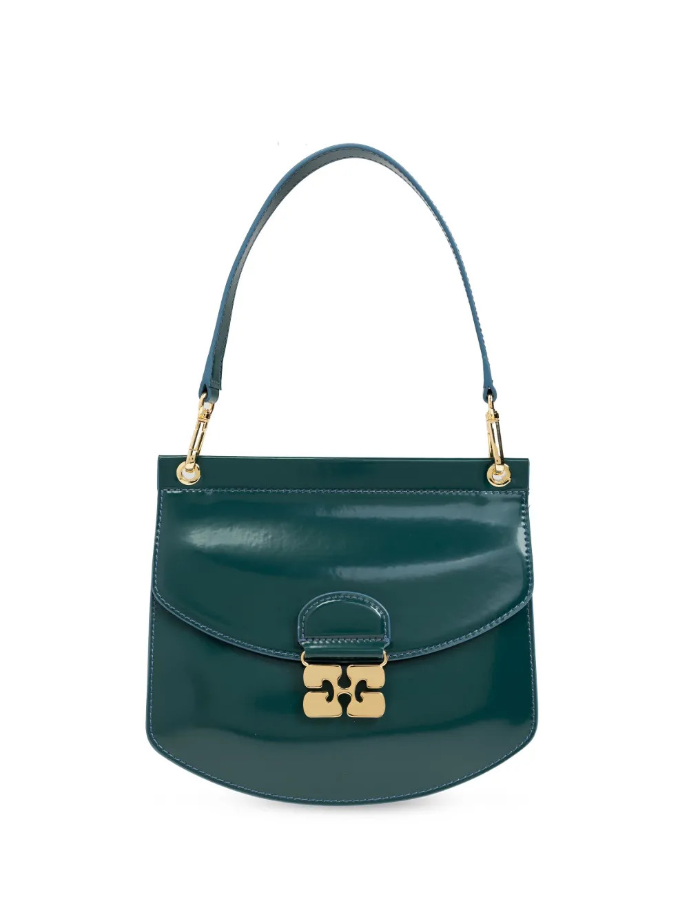 GANNI Apo-G Shoulder Bag | Green | FARFETCH | Farfetch Global