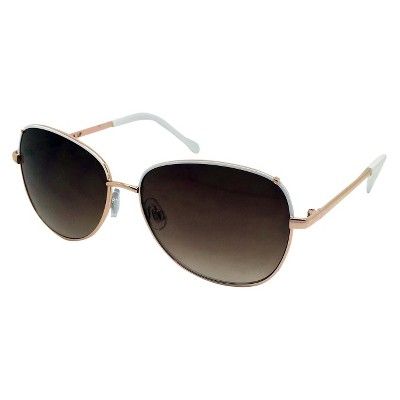 Women's Round Sunglasses - White | Target