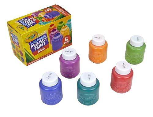 Crayola Washable Kids Paint (6ct), School Supplies, Painting Set for Kids, Spring Crafts, Art Teacher Gifts for Toddlers, Ages 3+ | Amazon (US)