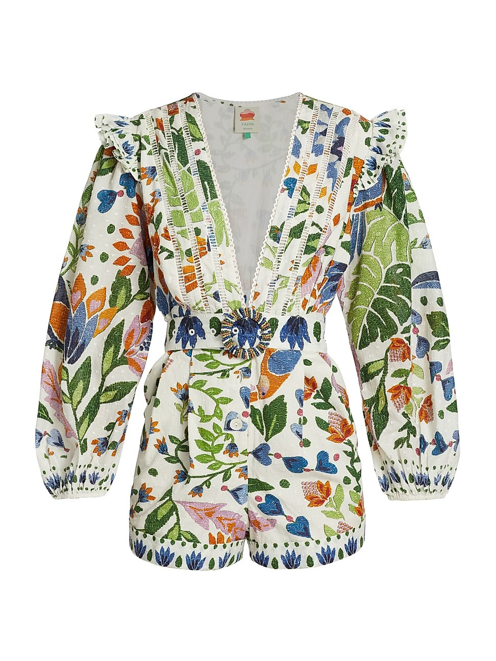 Women's Summer Garden Romper - Summer Garden Sand - Size XS - Summer Garden Sand - Size XS | Saks Fifth Avenue