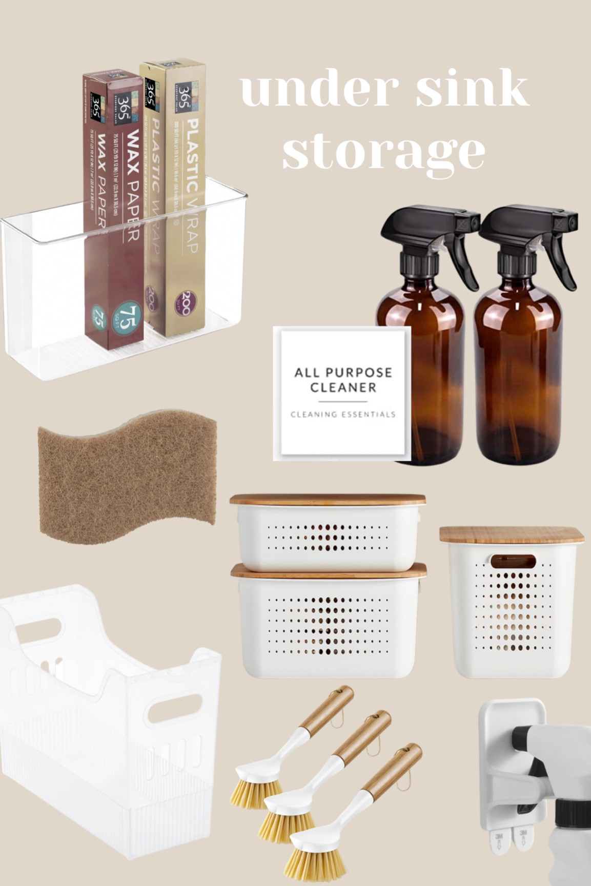 Under sink storage favs - neutral and calm 

#LTKunder50 #LTKFind #LTKhome