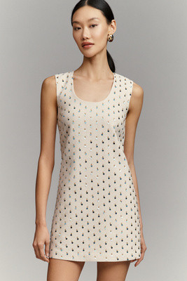 Maude Cotton Linen Jardin Sleeveless Mini Dress | Anthropologie (US)