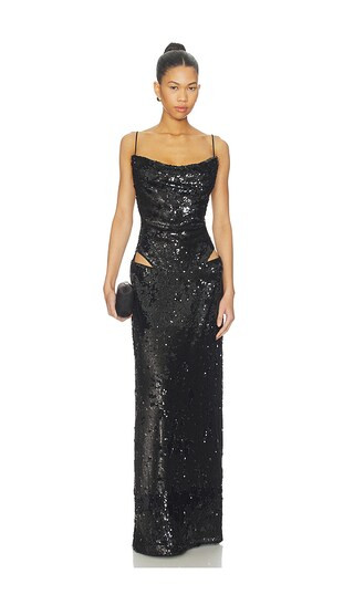 Ava Maxi Dress in Black | Revolve Clothing (Global)