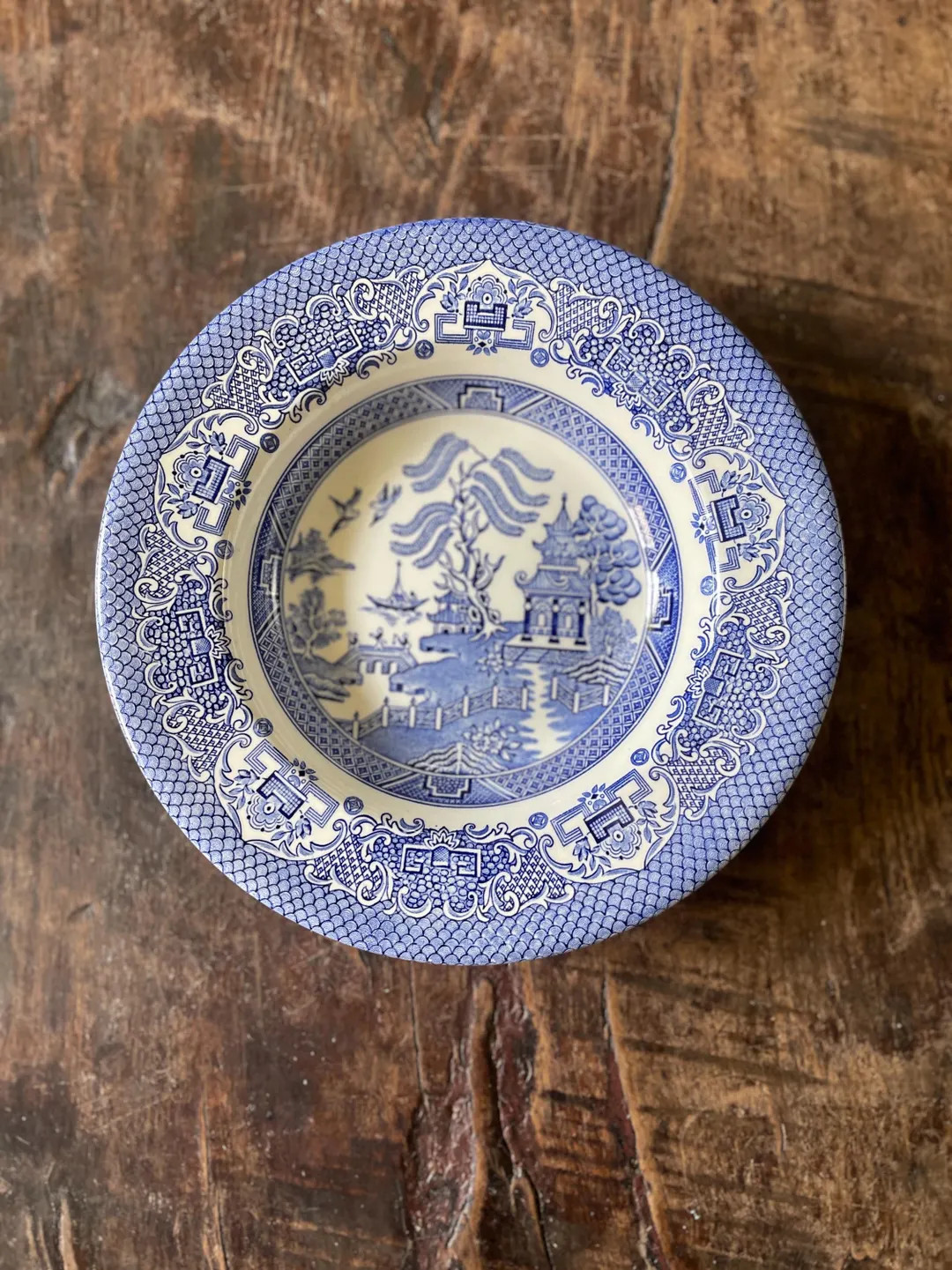Vintage Blue Willow English Ironstone 8.75” Bowl - Etsy | Etsy (US)