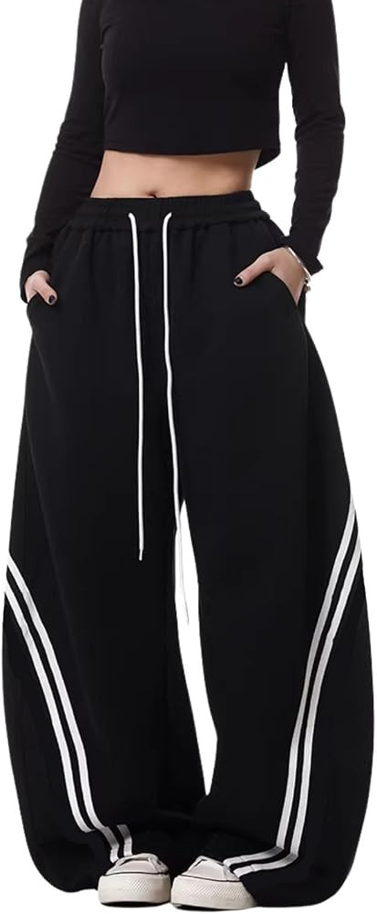 Barrel Sweatpants for Women Men Baggy Wide Leg Drawstring Pants | Amazon (US)