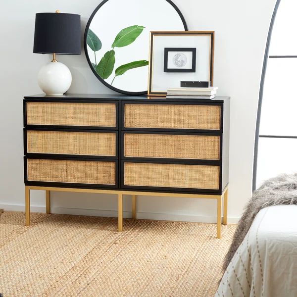 Prudhoe 6 Drawer 54'' W Double Dresser | Wayfair North America