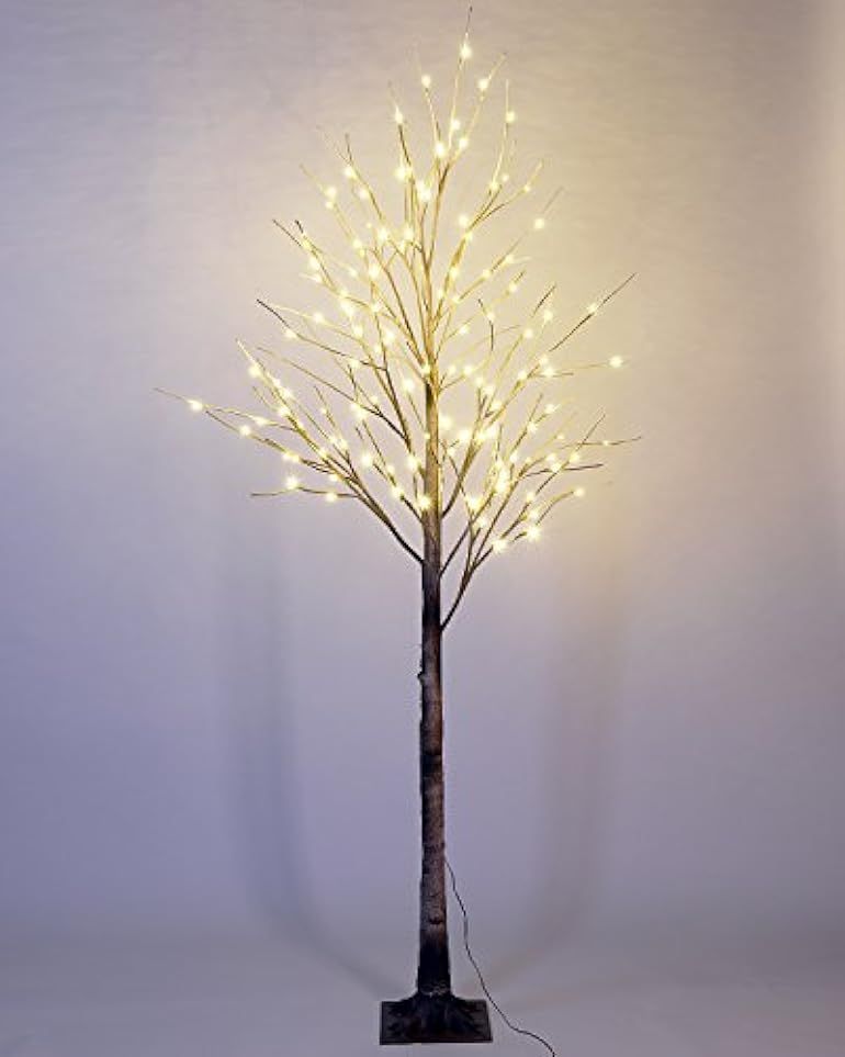 LIGHTSHARE 8FT 132 LED Natural Wild Birch Tree,Home/Festival/Party/Christmas,Indoor and Outdoor U... | Amazon (US)