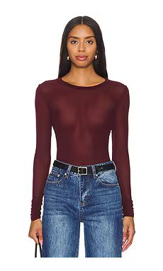 Free People x Intimately FP x REVOLVE Before Sunset Mesh Long Sleeve In Chocolate Merlot from Rev... | Revolve Clothing (Global)