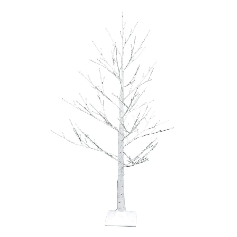Pre-Lit White Birch Tree, 4' | At Home