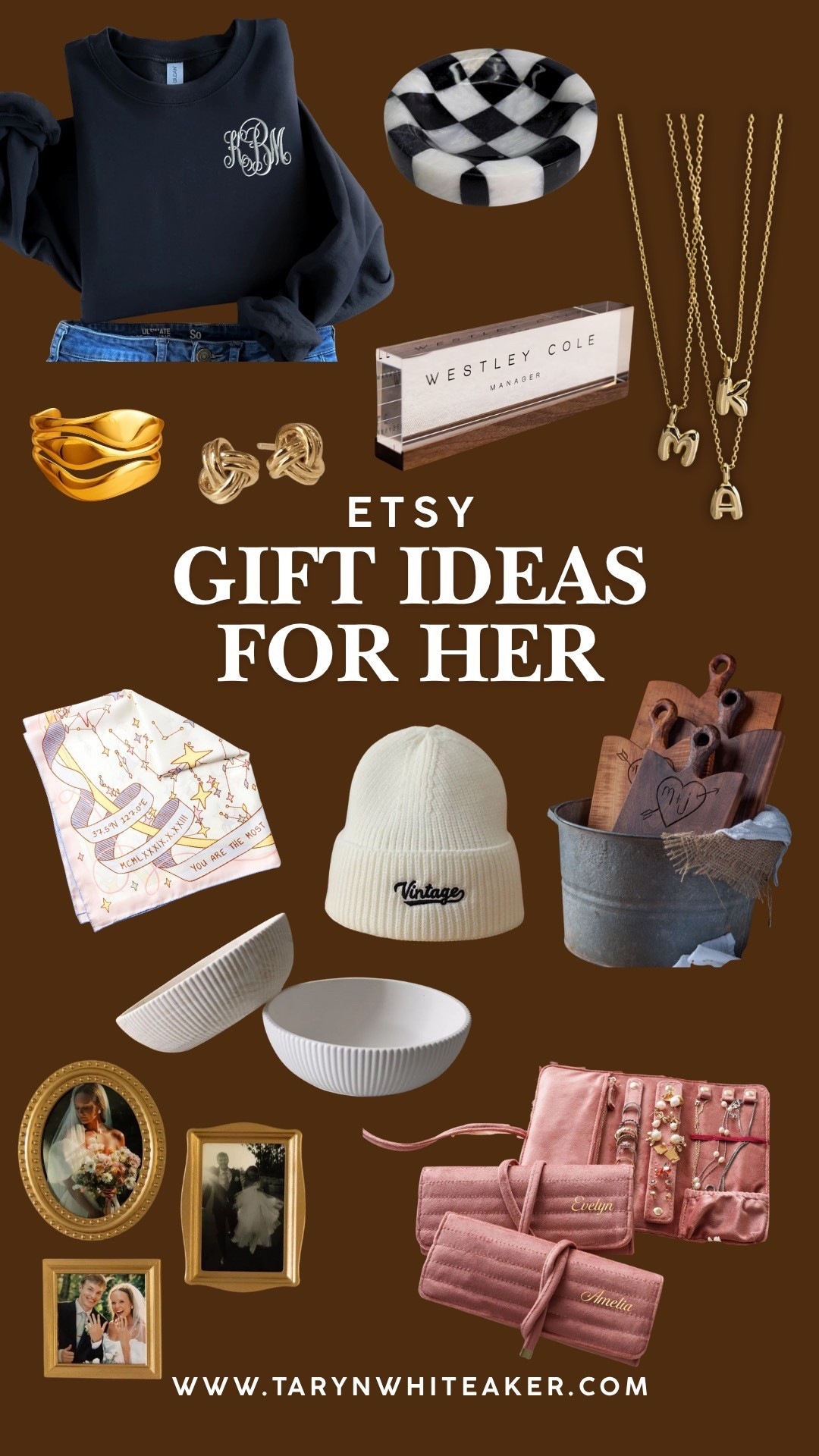 Gift ideas for her that feel personal, meaningful, and easy to love. I pulled together some beautiful finds from Etsy that make thoughtful, customized gifts for anyone on your list—monogram pieces, personalized jewelry, handmade kitchen items, custom art, and small-shop accessories she’ll actually use.
Everything is linked for you to browse and shop. Perfect for moms, sisters, teachers, friends, or anyone who appreciates something unique and well-made.

shopping, holiday gifts for her, Etsy finds, personalized gifts, monogram gift ideas, small shop gifts, gift ideas for women, handmade gifts, women’s gift guide

#LTKHoliday #LTKGiftGuide #LTKCyberWeek
