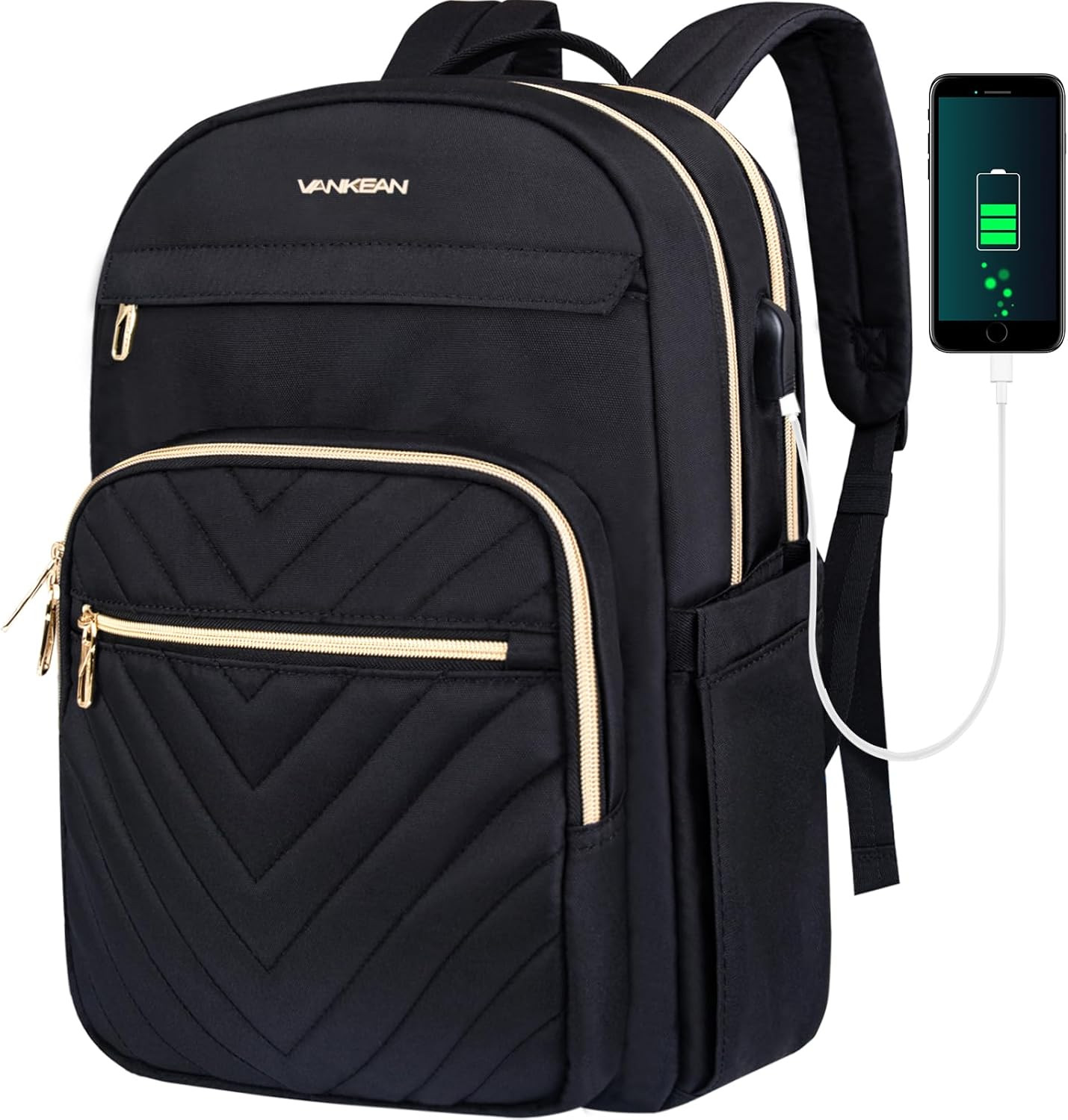VANKEAN Mochila para laptop de 15.6 pulgadas para mujeres y hombres, bolsa de trabajo para comput... | Amazon (US)