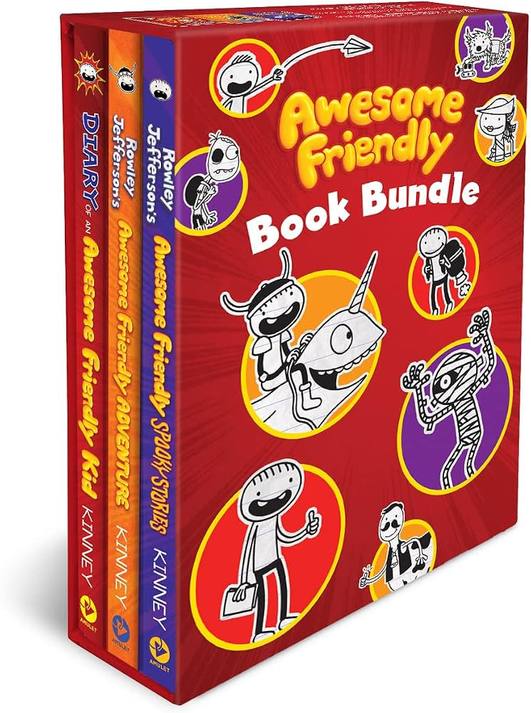 Awesome Friendly 3-Book Hardcover Gift Set: Diary of an Awesome Friendly Kid, Rowley Jefferson\u2... | Amazon (US)