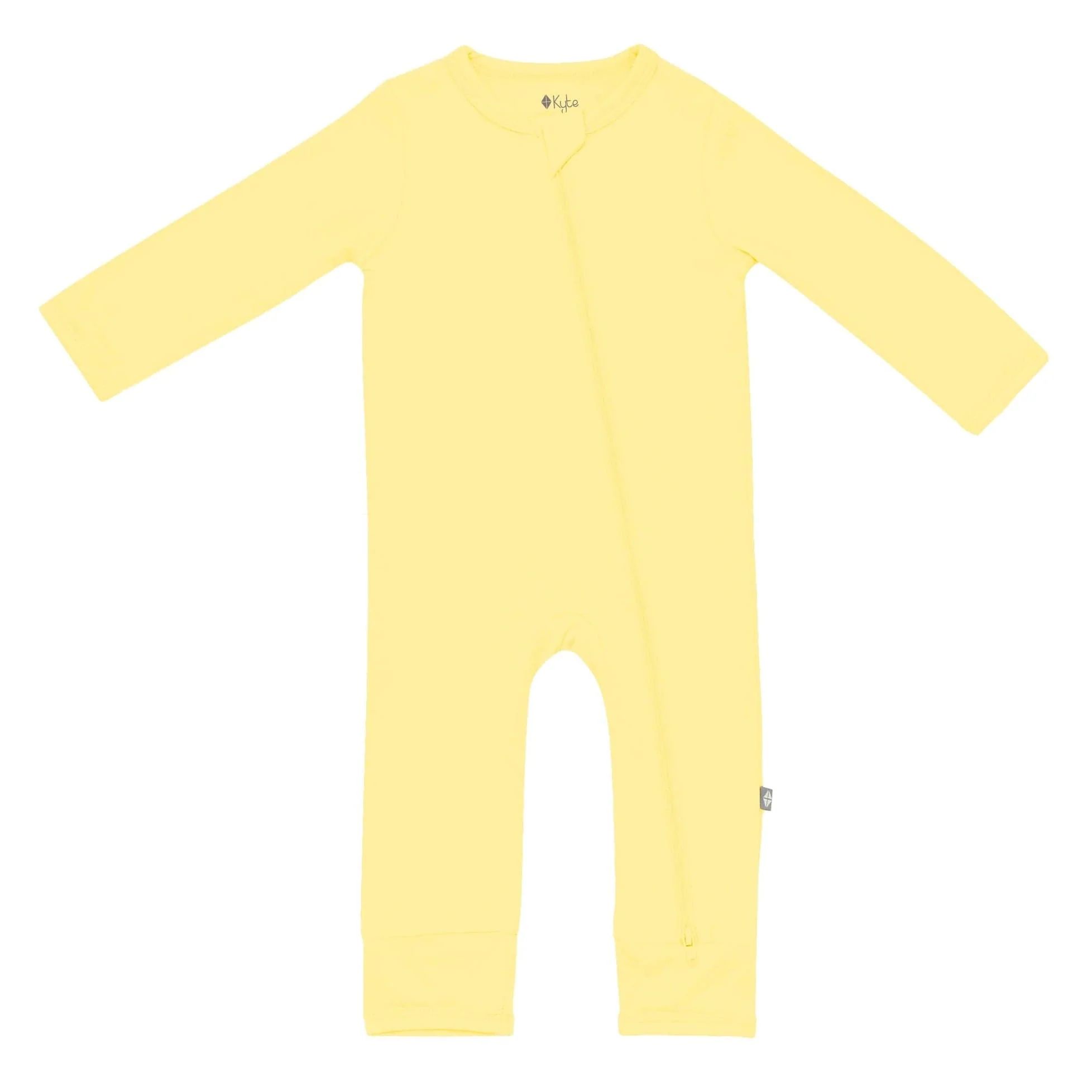 Zippered Romper in Daffodil | Kyte BABY