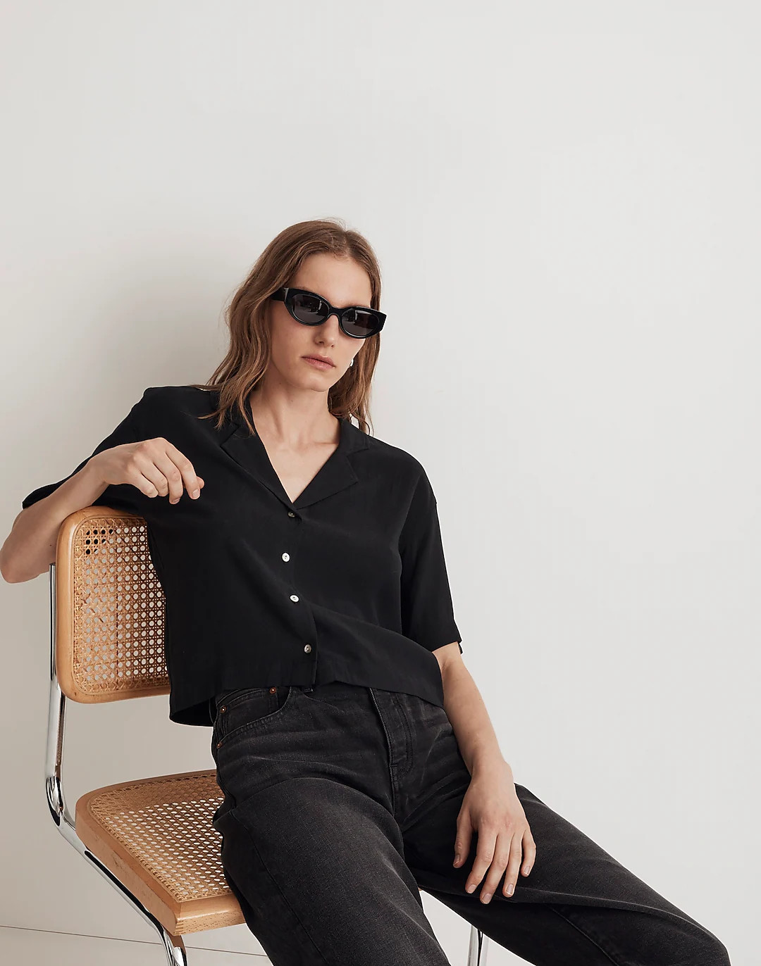 Button-Front Resort Shirt in Lusterweave | Madewell