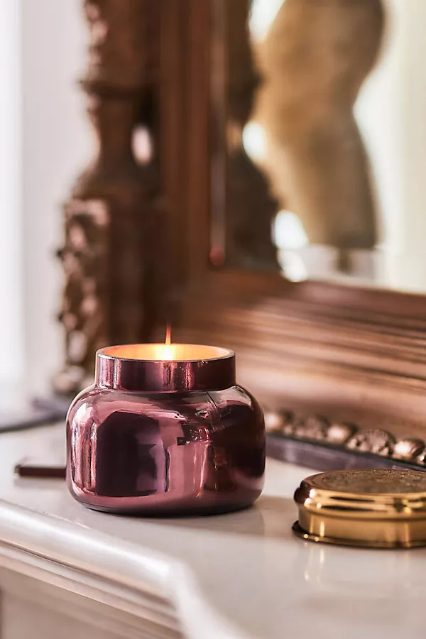 Capri Blue Volcano Purple Luster Jar Candle | Anthropologie (US)