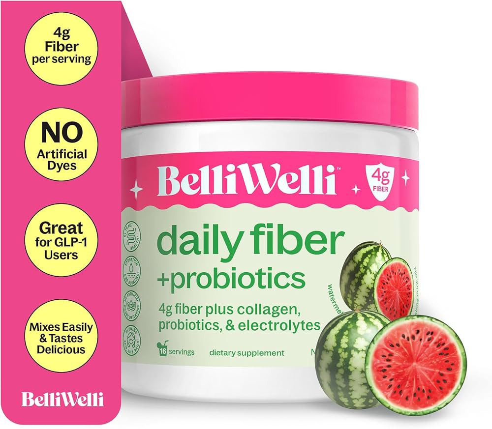 Belli Welli Fiber Supplement for Women & Men – Premium Daily Fiber Powder from Organic Acacia w... | Amazon (US)