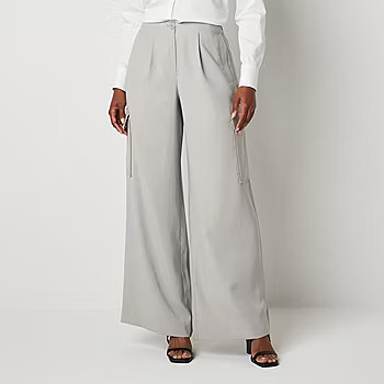 Worthington Womens High Rise Wide Leg Cargo Pant | JCPenney