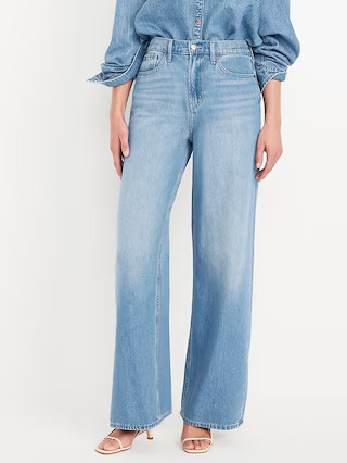 High-Waisted Baggy Wide-Leg Jeans | Old Navy (US)