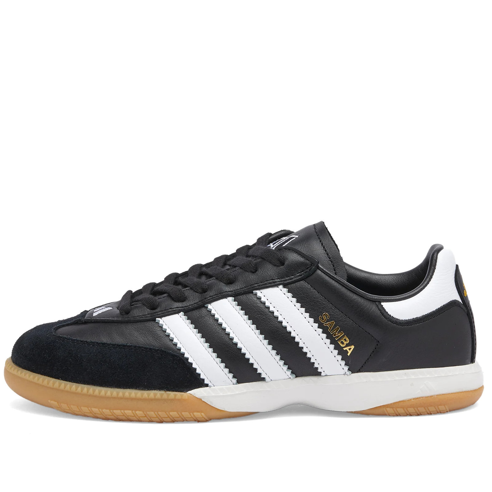Adidas SAMBA MN Sneakers in Core Black/Ftwr White/Gum, Size UK 6.5 | END. Clothing