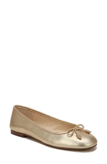Sam Edelman Felicia Luxe Flat in Gold Leaf at Nordstrom Rack, Size 6 | Nordstrom Rack