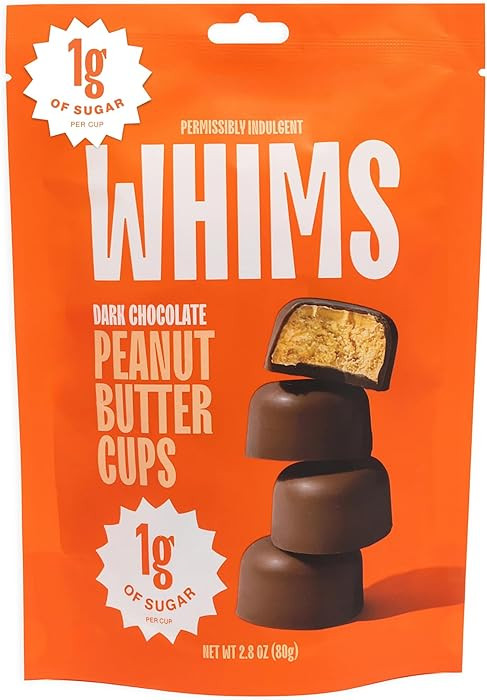 Whims Oat Milk Dark Chocolate Peanut Butter Cups – Clean Ingredients, Naturally Sweetened with ... | Amazon (US)