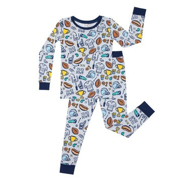 Game Day Two-Piece Bamboo Viscose Pajama Set | Little Sleepies