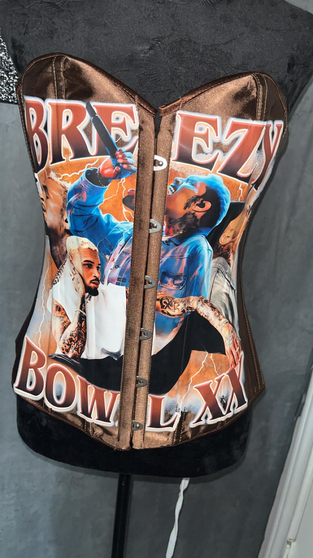 Chris Brown Tour Corset Top Breezy Bowl XX V2 Concert Shirt, Chris Brown Shirt, Chris Brown Tee -... | Etsy (US)