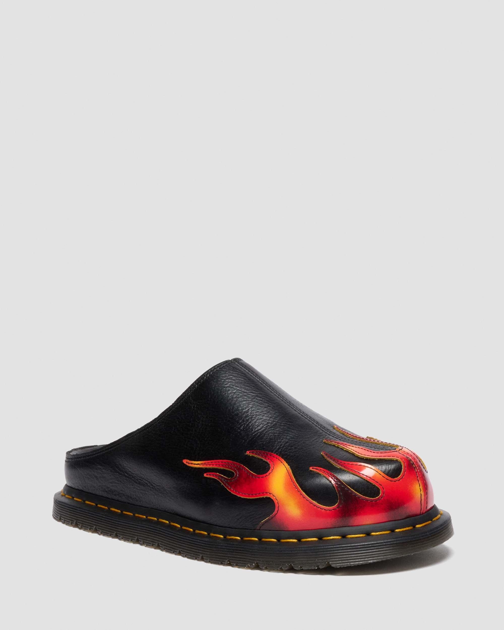 SAN MULE FLAME in Black | Dr. Martens | Dr. Martens