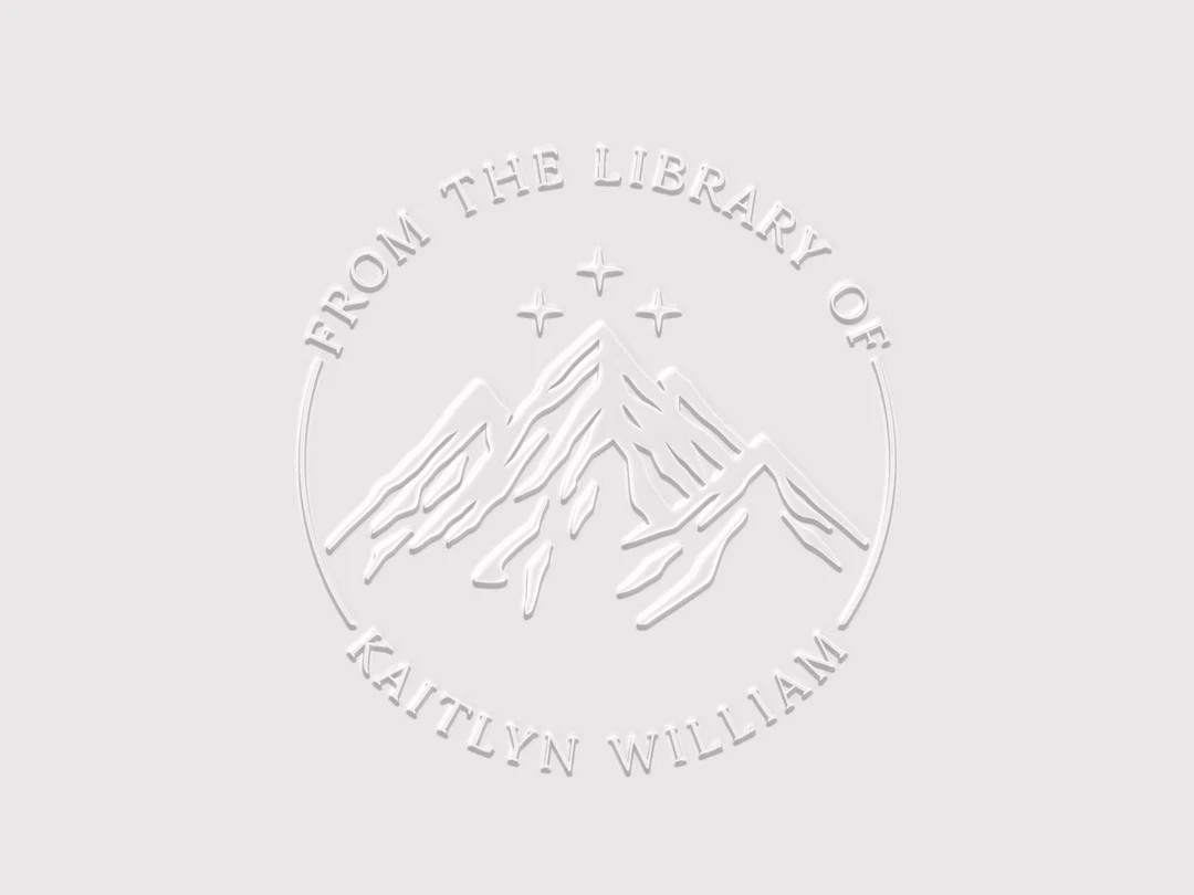 Night Court Book Embosser Stamp Mountain With Three Stars Stamp Rubber Stamp, Self Inking Stamp o... | Etsy (US)