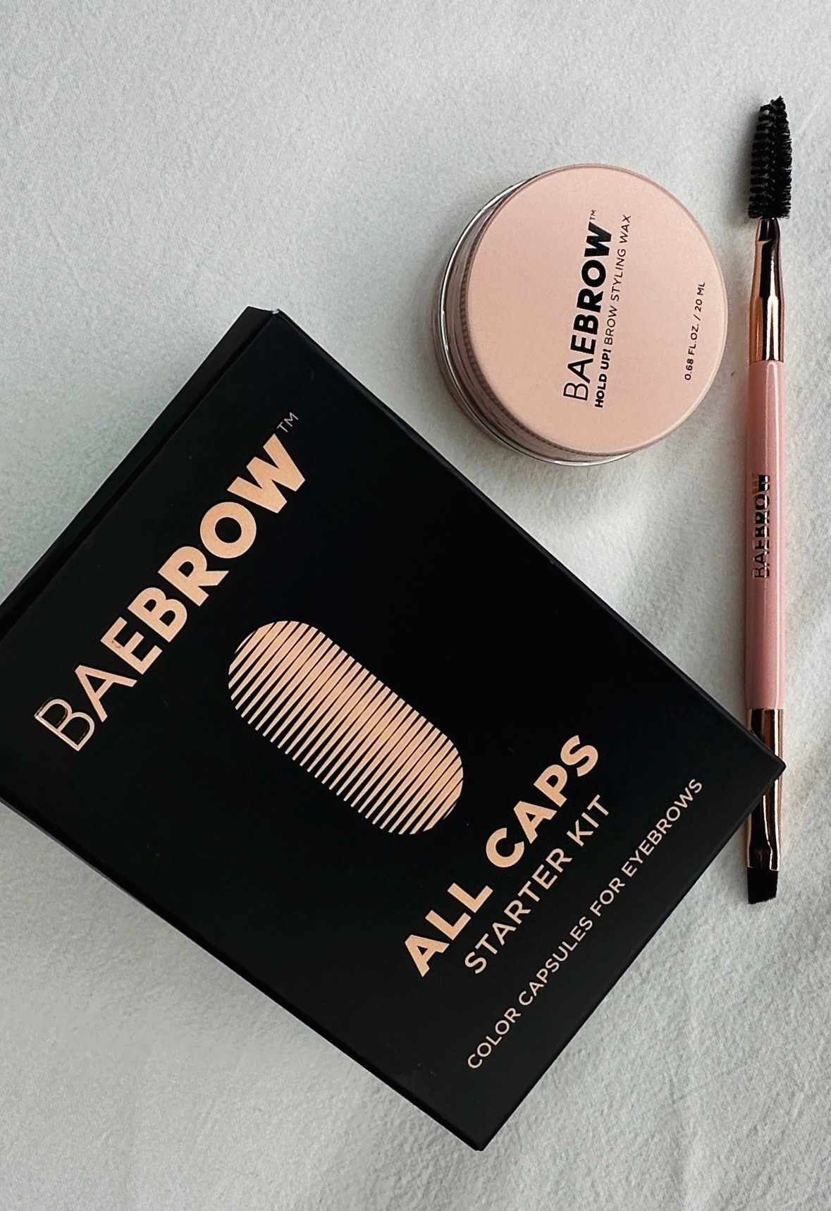 BAEBROW: tint + brow wax 🥸 
Bold, beautiful brows at home

All Caps Starter Kit (tint) 
IG: @baebrow 

#LTKFindsUnder50 #LTKBeauty #LTKStyleTip