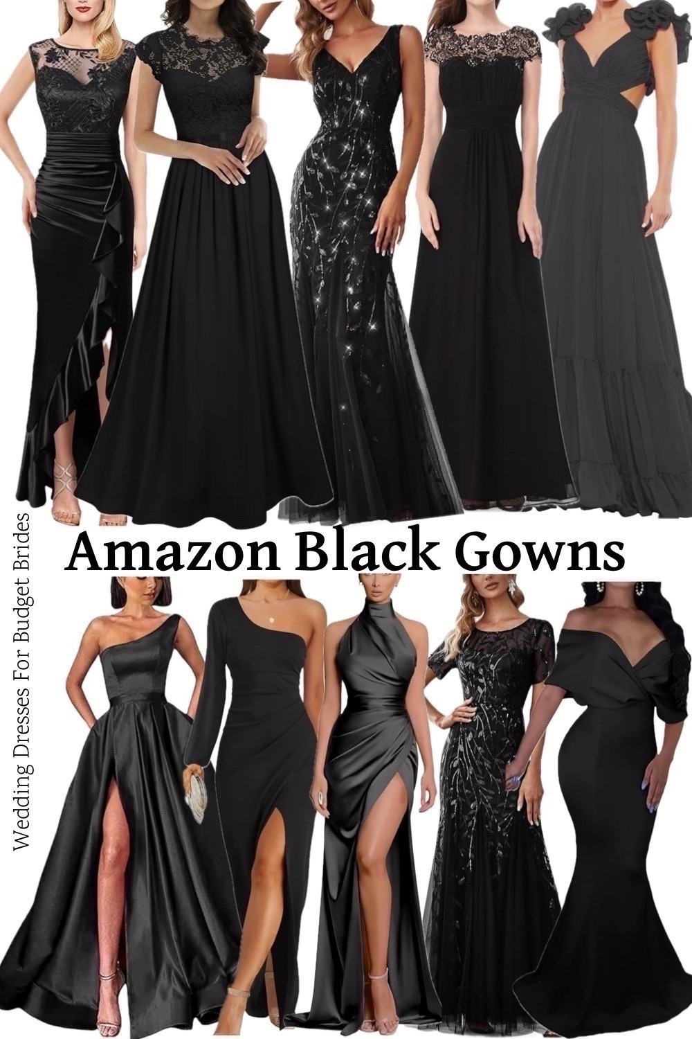 Elegant black formal full length wedding guest dresses. All on Amazon and under $100.

Special occasion dresses, prom dresses, wedding guest gowns, formal dresses, black dresses. 

#LTKWedding #LTKSeasonal