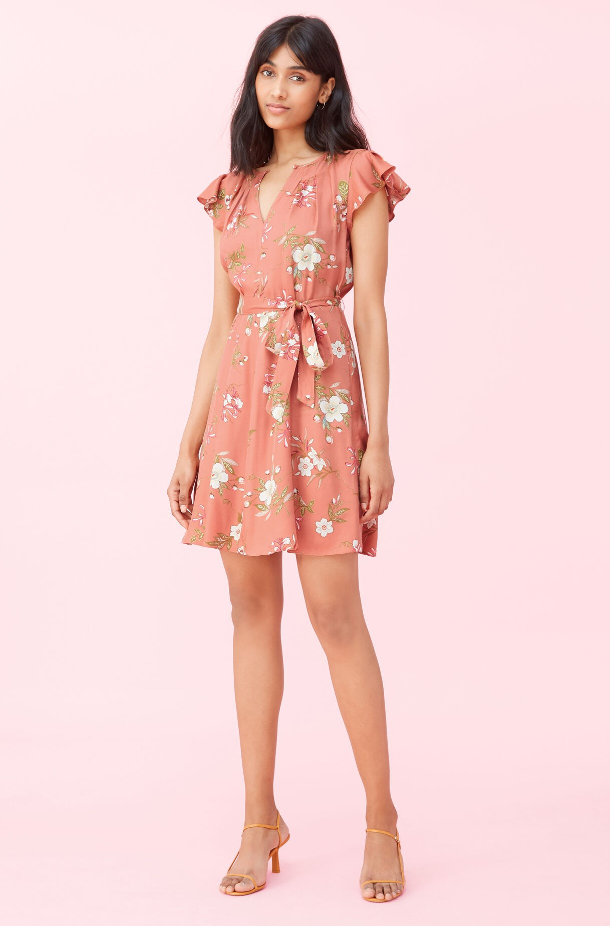 Lita Floral Silk Twill Dress | Rebecca Taylor | Rebecca Taylor