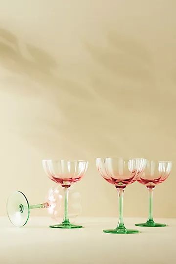Morro Coupe Glasses, Set of 4 | Anthropologie (US)