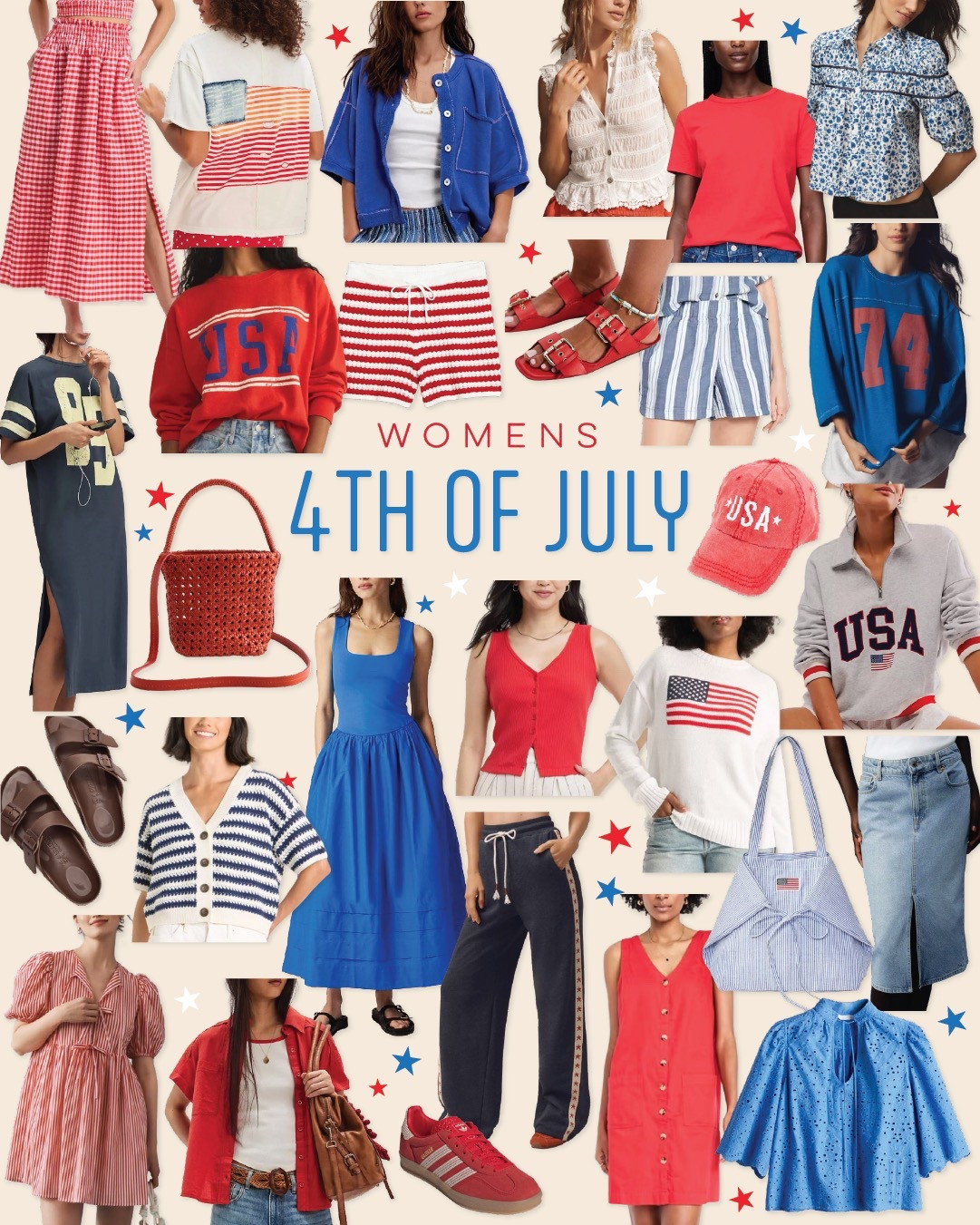 Mix, match, and sparkle in red, white, and blue. These 4th of July looks bring all the Americana vibes without sacrificing style.

#FourthOfJulyVibes #StarsAndStripesStyle #HolidayLooks

#LTKSeasonal #LTKStyleTip #LTKSummerEdit