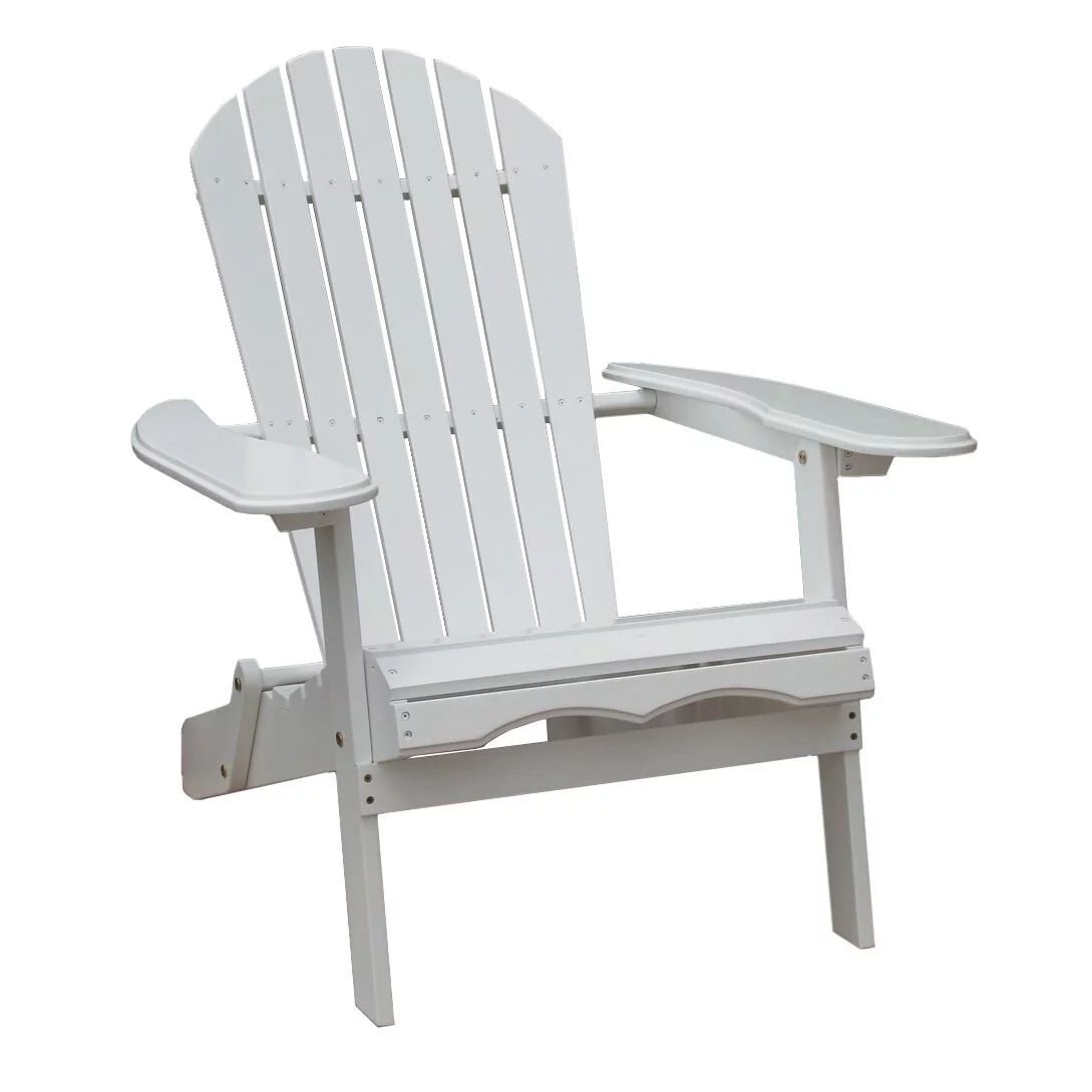 Simple Acacia Adirondack Chair, White Painted | Walmart (US)