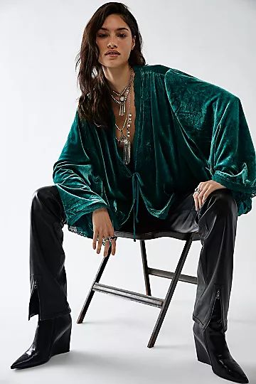 Velvet Bed Jacket | Free People (Global - UK&FR Excluded)