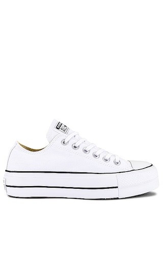 Chuck Taylor All Star Lift Sneaker in White & Black | Revolve Clothing (Global)