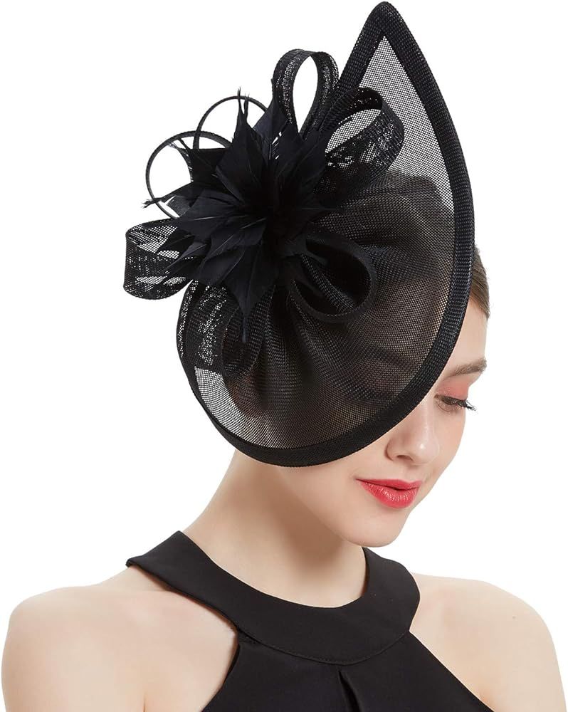 Lady Flower Fascinators Hats with Headband and Clips | Amazon (US)