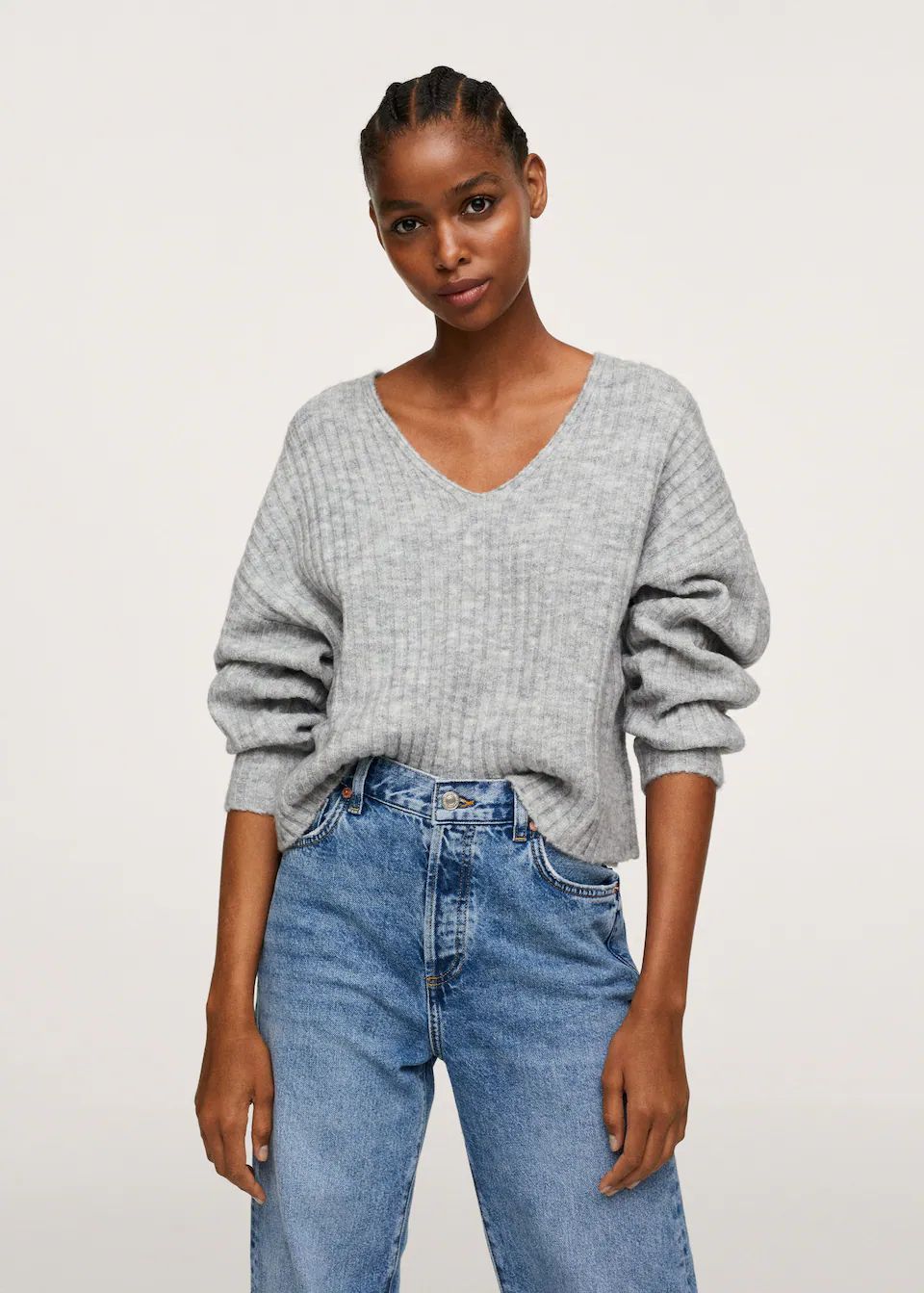 Cropped ribbed sweater | MANGO (US)