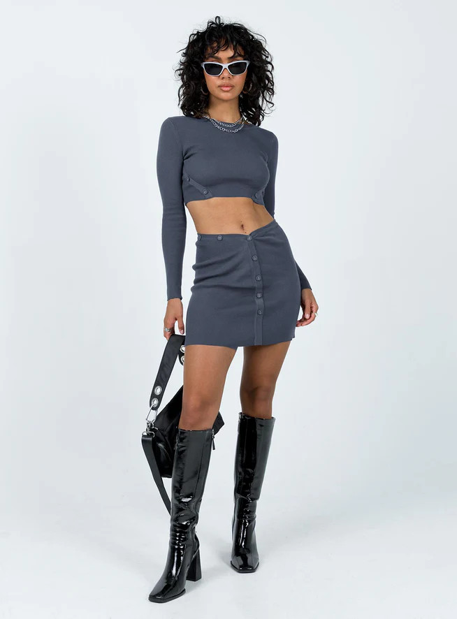 The Mia Set Slate | Princess Polly US