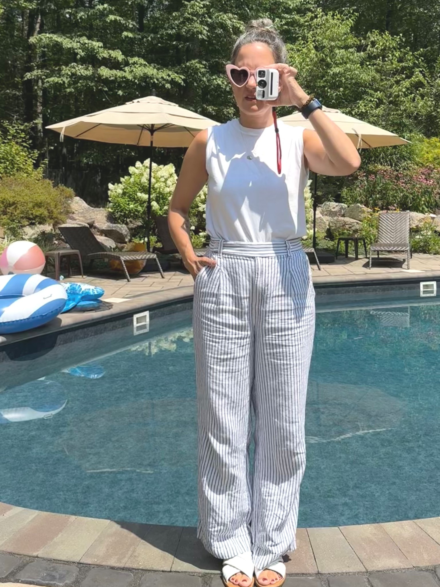 Summer outfit with linen pants

#LTKPetite #LTKOver40