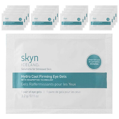 Skyn Iceland, Hydro Cool Firming Eye Gels, 16 Pairs | iHerb