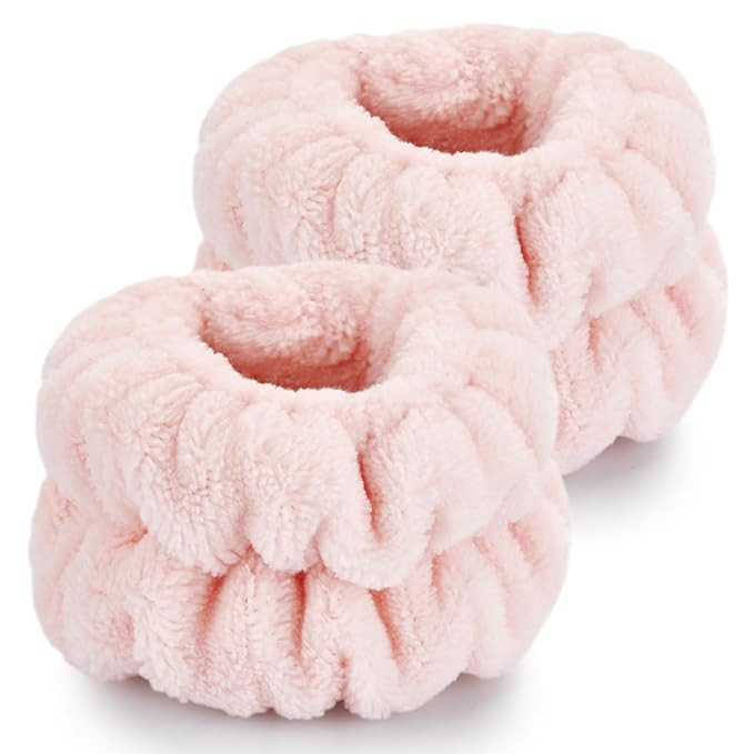 2 Pcs Wrist Bands for Washing Face-Dorbetar, Microfiber Wrist Towels for Washing Face, Spa Wristb... | Amazon (US)