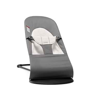 BabyBjörn Bouncer Balance Soft, Cotton/Jersey, Dark Gray/Gray 2-in-1 Adjustable Baby Bouncer Sea... | Amazon (US)