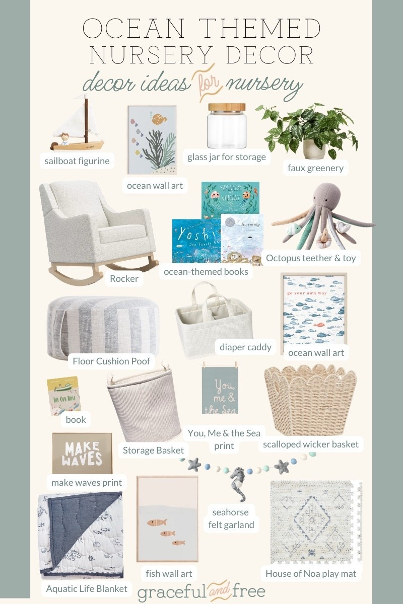 Ocean themed nursery for baby boy ideas. Coastal nursery decor 

#LTKFamily #LTKBaby #LTKHome