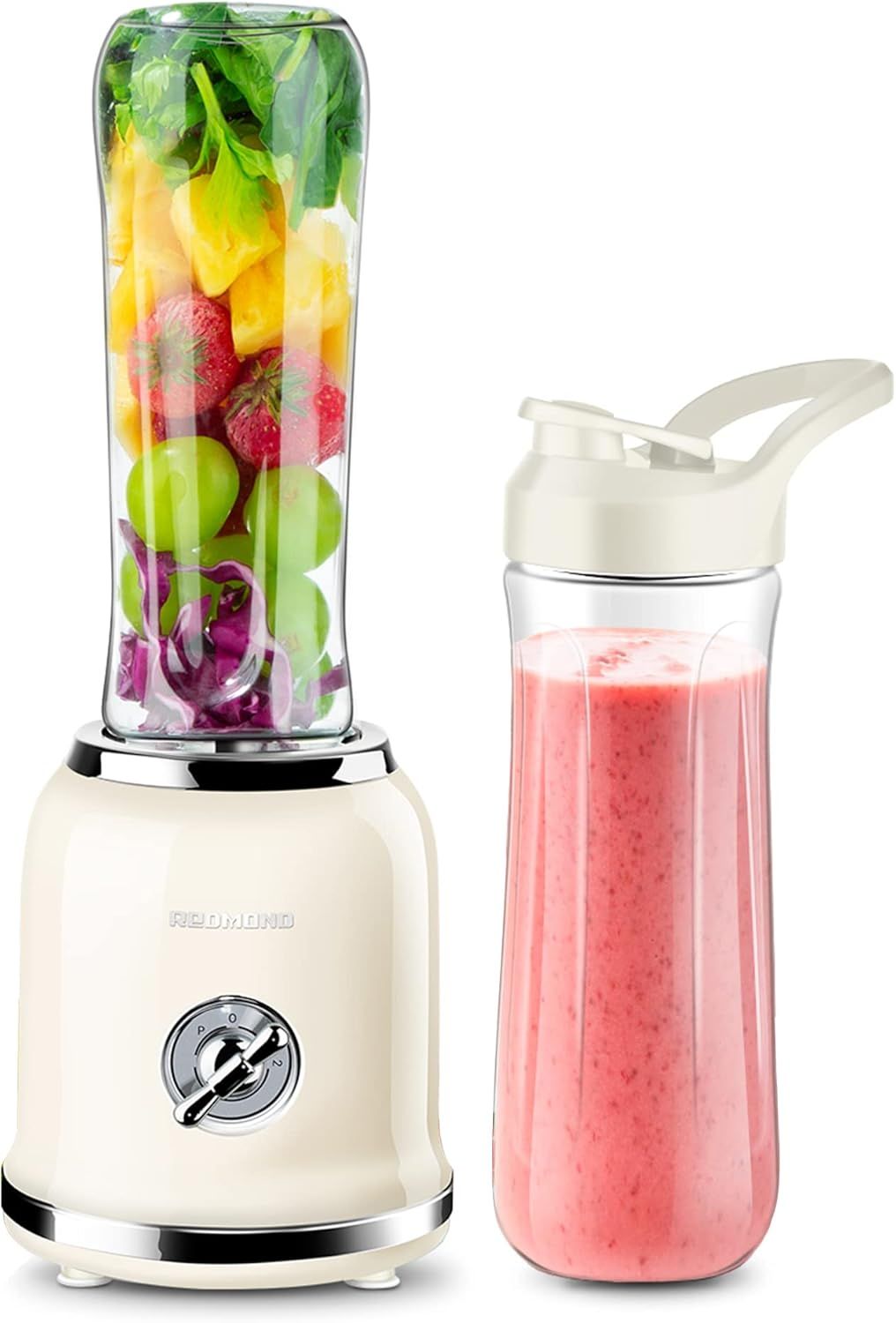 Personal Blender, REDMOND Powerful Smoothie Blender with 2 Portable Bottle 2 Speed Control & Puls... | Amazon (US)