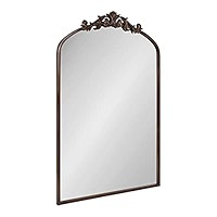 Kate and Laurel Arendahl Traditional Arch Mirror, 19" x 30.75" , Gold, Baroque Inspired Wall Deco... | Amazon (US)